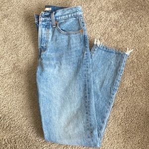 Levi’s Wedgie Ankle Straight Jeans Size 24